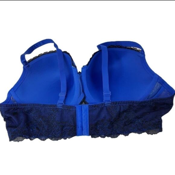Torrid Blue & Black Smooth Cup‎ Push Up Demi Bra - Picture 3 of 7